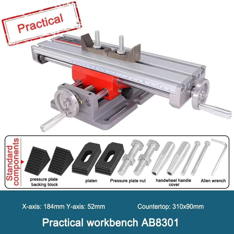 2-Axis Milling Machine Worktable | 4-Way Heavy-Duty Compound Table for Milling & Drilling - Image 5