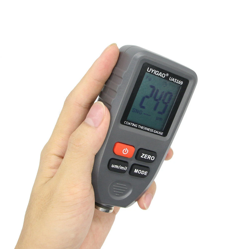 UYIGAO UA5169 Digital Paint Thickness Gauge | Handheld Car Meter 0-1300um Fe/NF Probe - Image 2