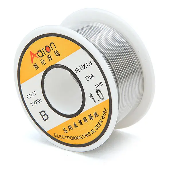Aron Type-B 63/37 Tin Lead Solder Wire - 100g Reel | 1.0mm 1.8% Flux Core - Image 3