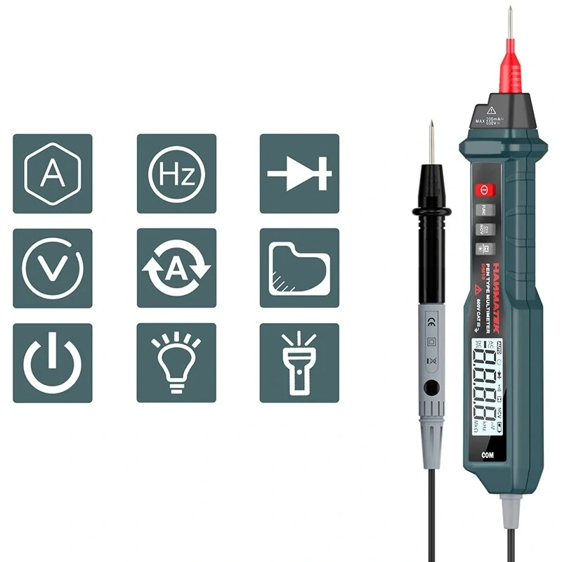 HANMATEK DM10 True RMS Digital Multimeter | Pen Type Auto-Ranging Tester - Image 3