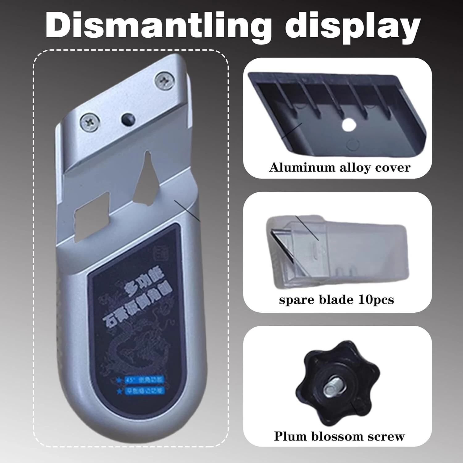 Plasterboard V Chamferer 45° 90° Trimming Tool | Manual Fast Cutter with 10 Blades - Image 5