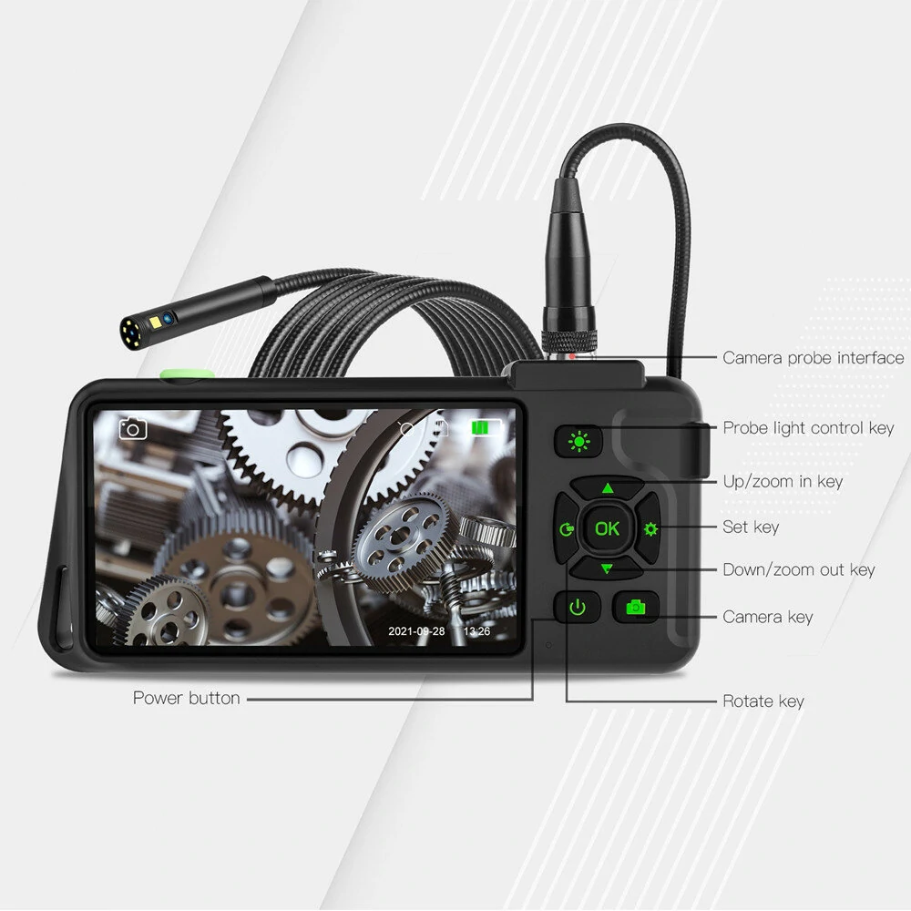 VISHRT 7.9mm Dual Lens Borescope | 4.5 IPS Color Screen | Waterproof Inspection Camera - Image 5