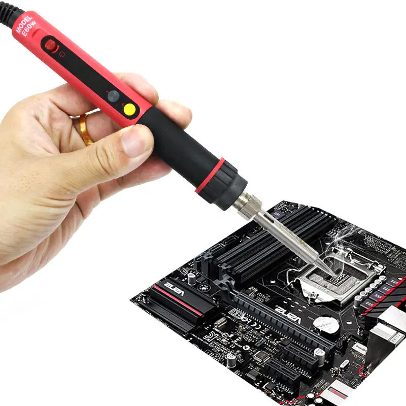 CXG E60W Digital Soldering Iron - 60W Thermostat Hand Tool Welding Station - Image 2