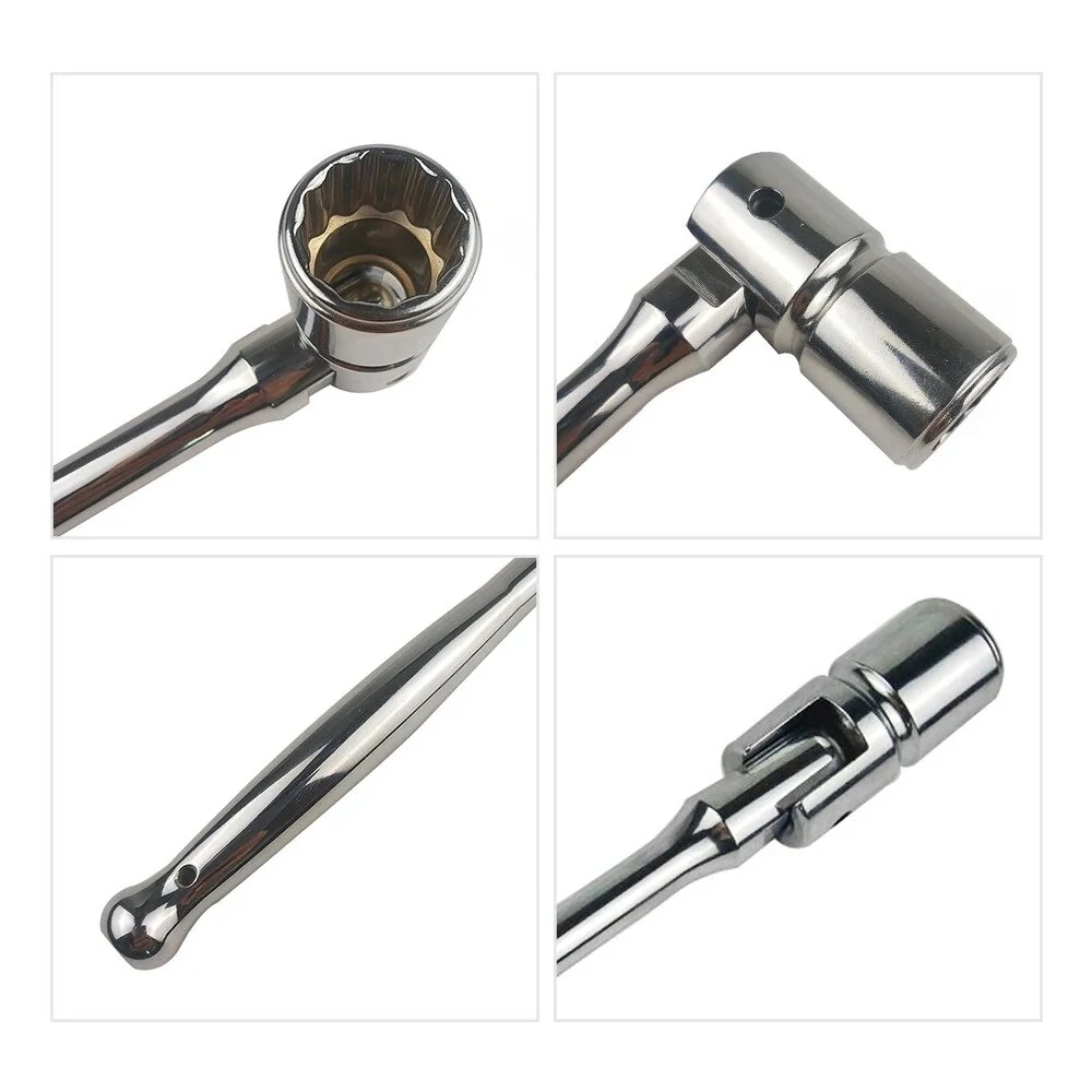 Craftsman 3/8 Drive Spark Plug Socket Wrench - 180 Degree Swivel Head Ratchet - Image 4