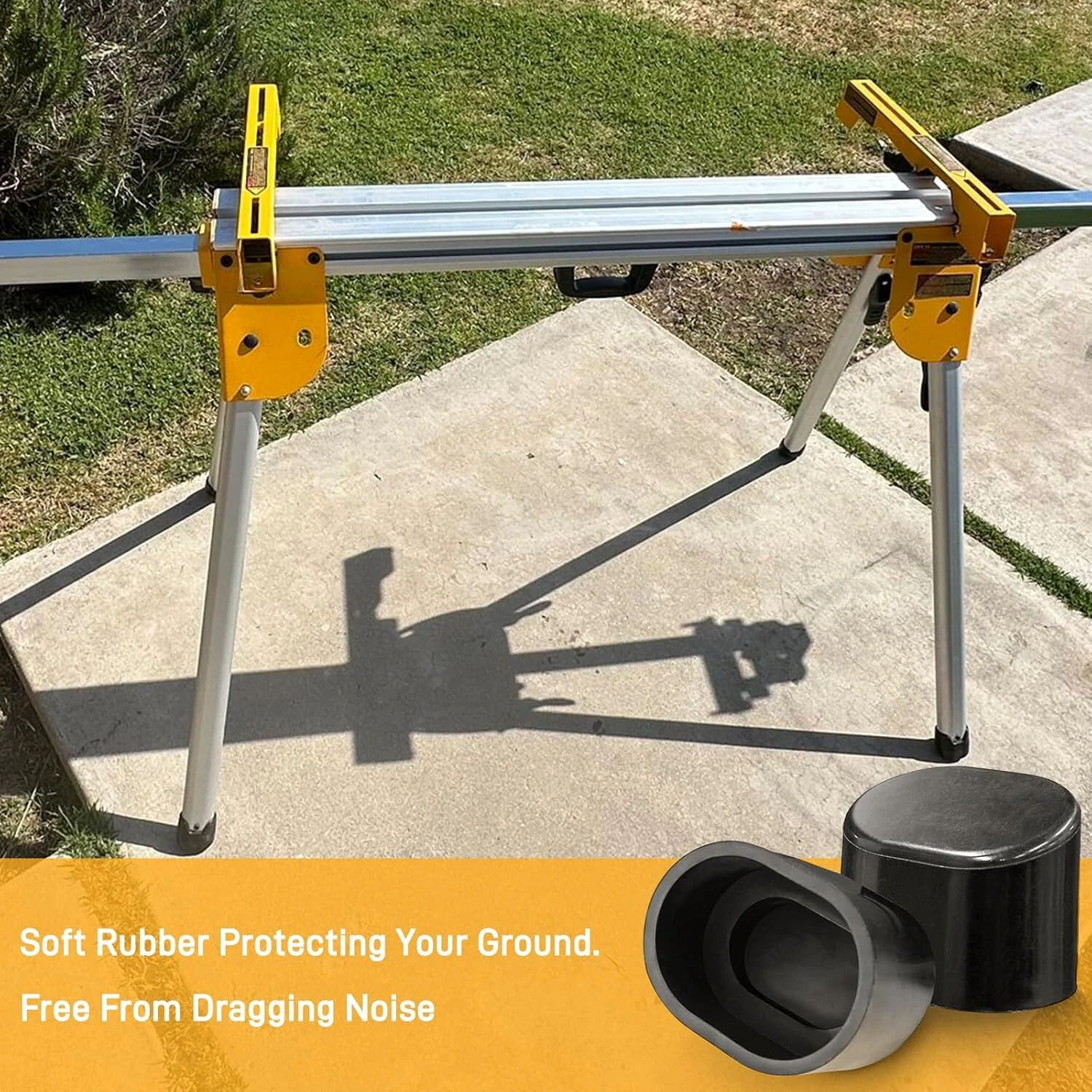 Dewalt DWX723 DWX724 DWX725 Miter Saw Stand Feet | Upgraded Rubber Base Replacement - Image 3