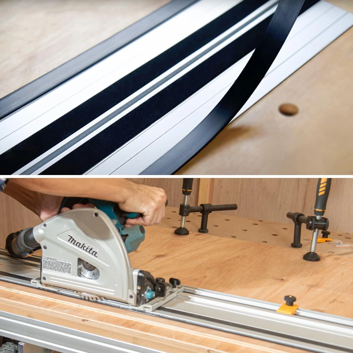 Splinter Guard Strip for Track Saw Rail - 3m Self-Adhesive Rubber - Makita Milwaukee - Image 3