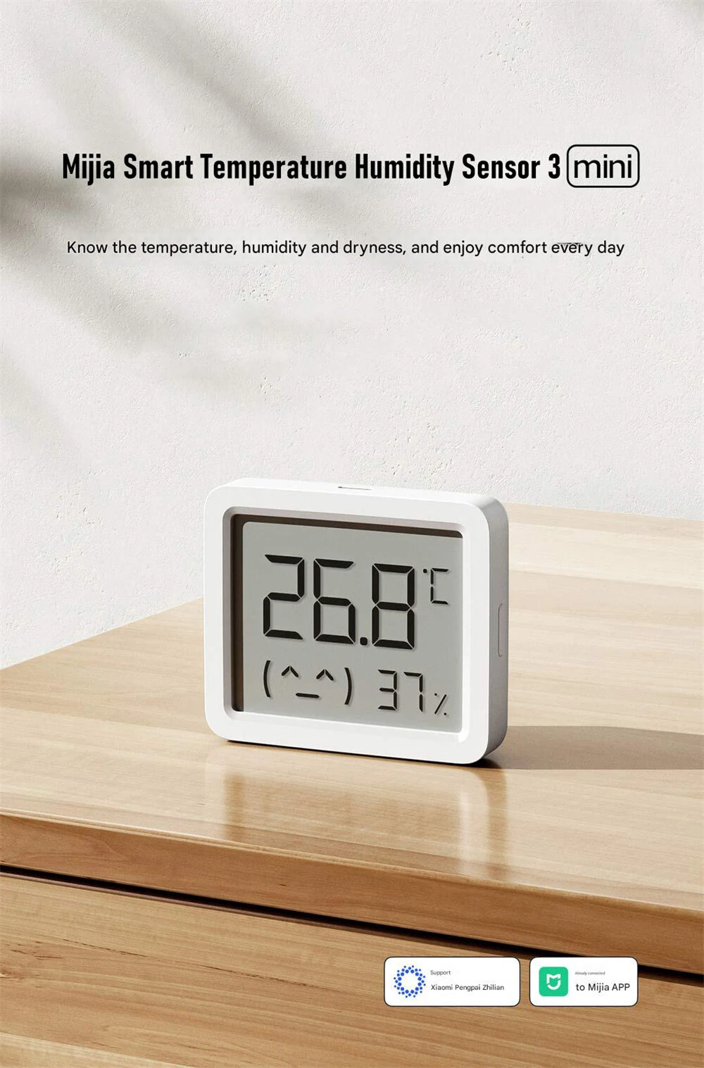 Xiaomi Mijia Smart Temperature Humidity Sensor - 2 Pack with LCD Display | 0-60°C Range & Bluetooth 5.0 - Image 5