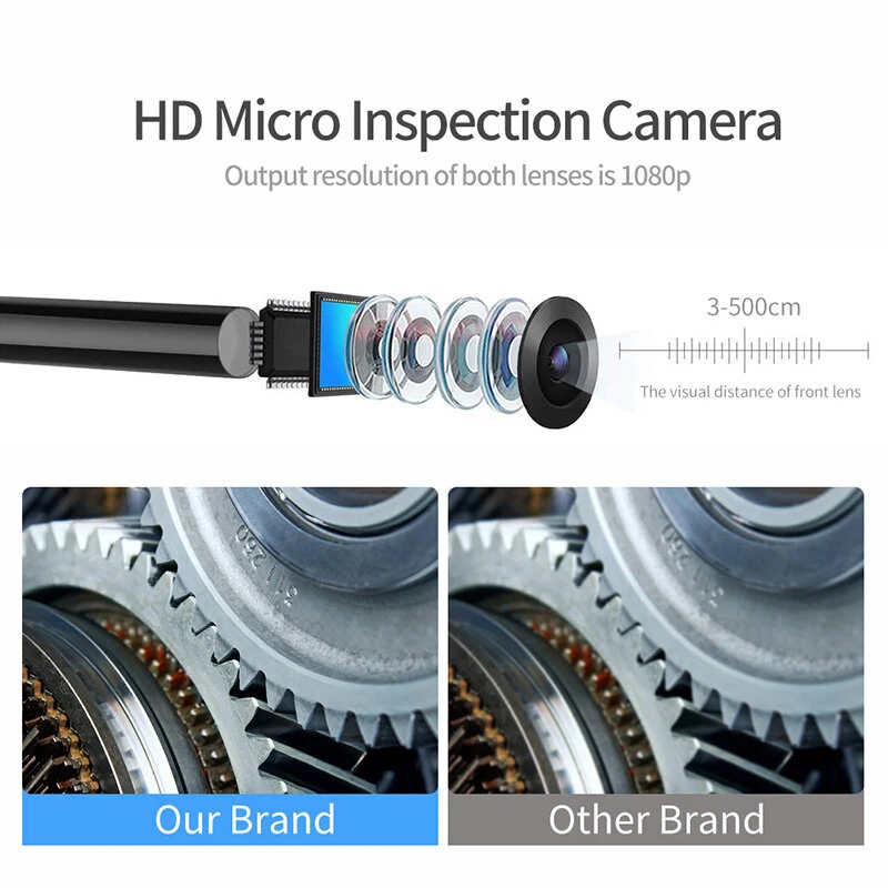 8mm WiFi Borescope Camera - IP67 Waterproof 1080P HD | for Android & Apple - Image 4