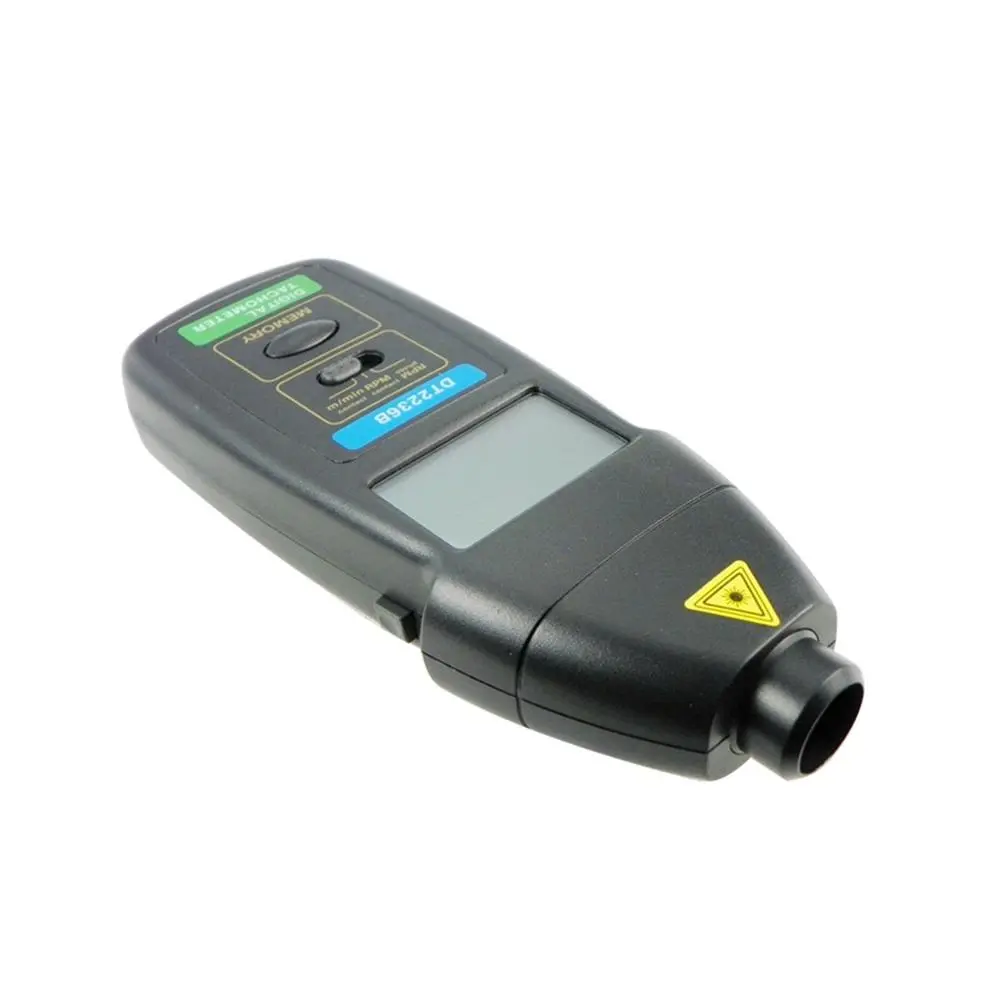 DT2236B Digital Tachometer | 3-in-1 Handheld LCD Speedometer - Contact/Non-Contact - Image 2