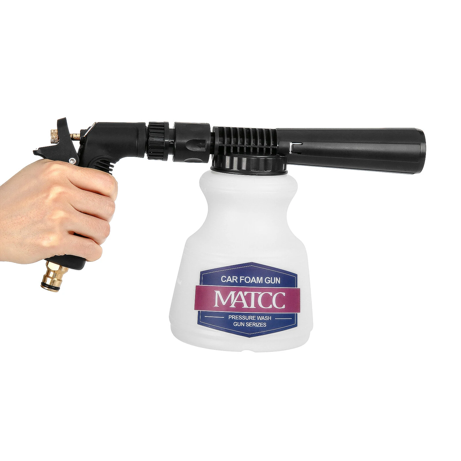 MATCC Snow Foam Cannon | Car Wash Foam Gun Sprayer for Home & Garden Cleaning - Quick Connect to Hose - Image 5