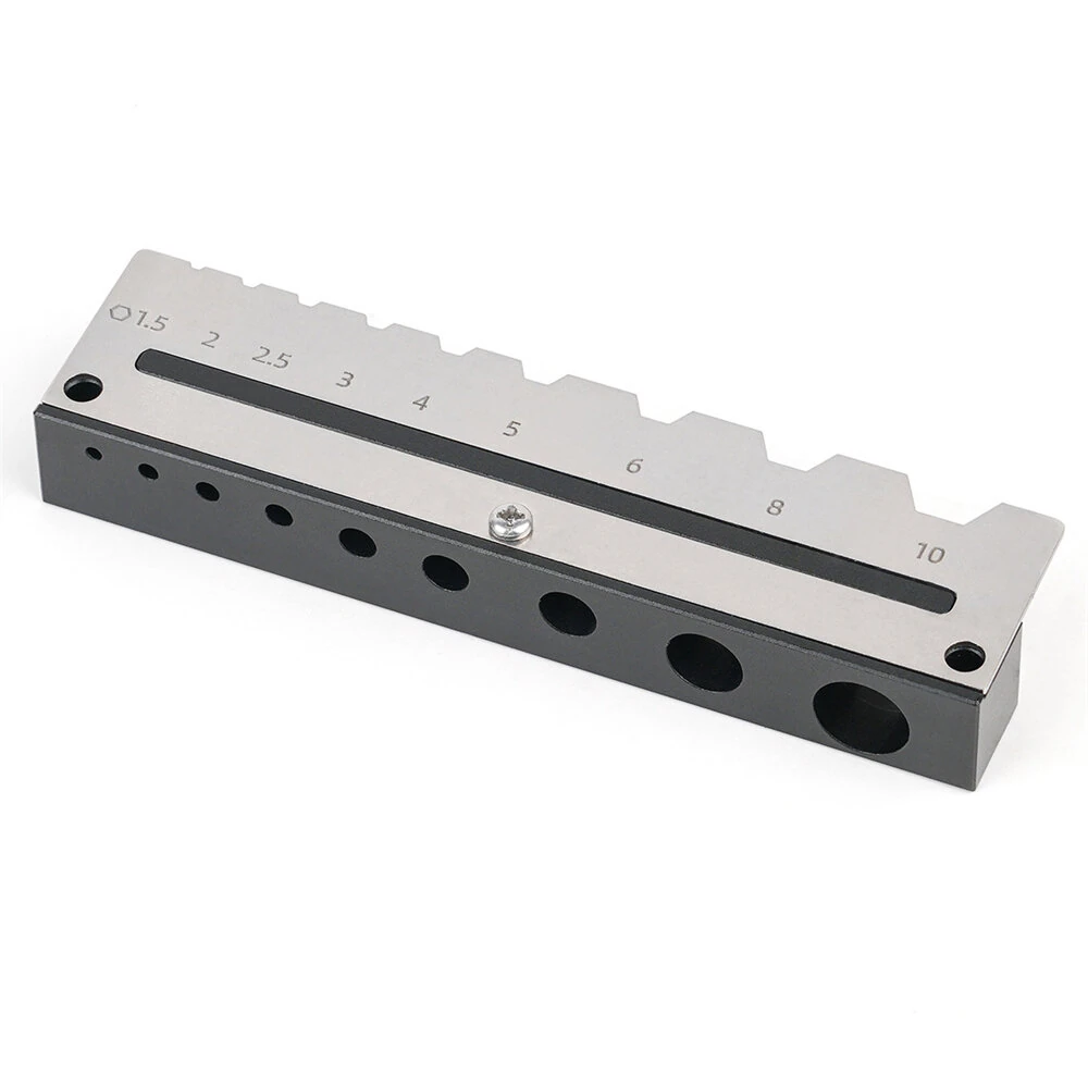 Ganwei Hex Key Organizer Rack | CNC Aluminum Wall Mount for 1.5-10mm Keys - Image 3
