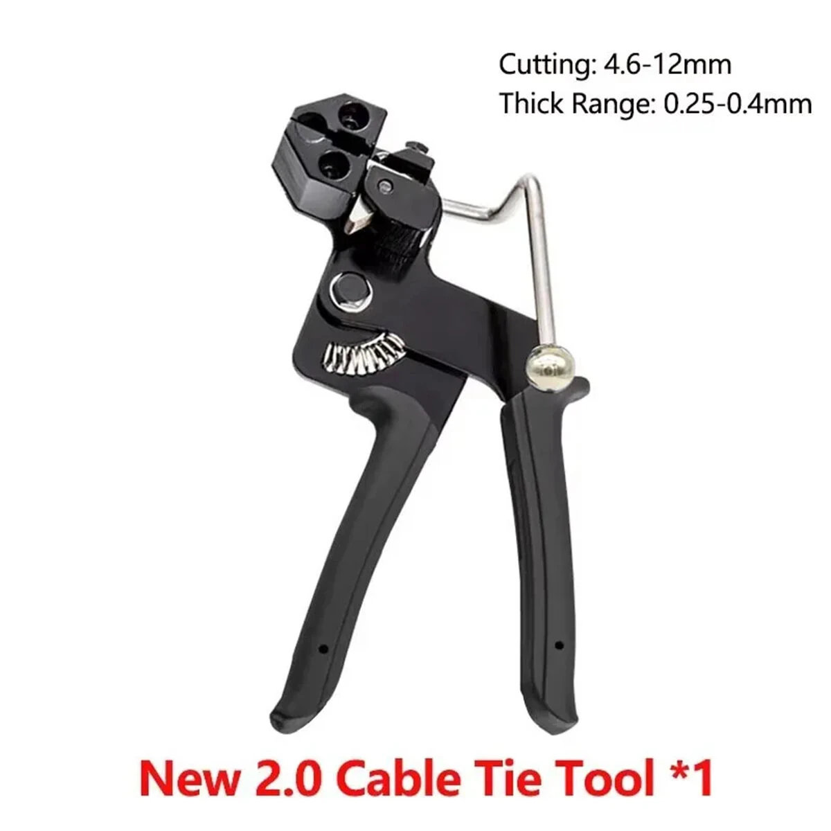 Stainless Steel Cable Tie Gun | Manual Wrapping Tool with Ergonomic Handle for 12mm Ties - Image 5