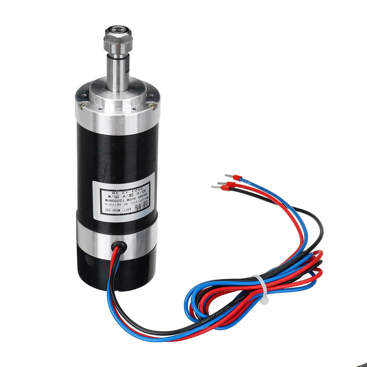 MACHIFIT ER11 48V 500W Brushless Spindle Motor | High-Speed Cooling for Engraving & PCB Drilling - Image 3