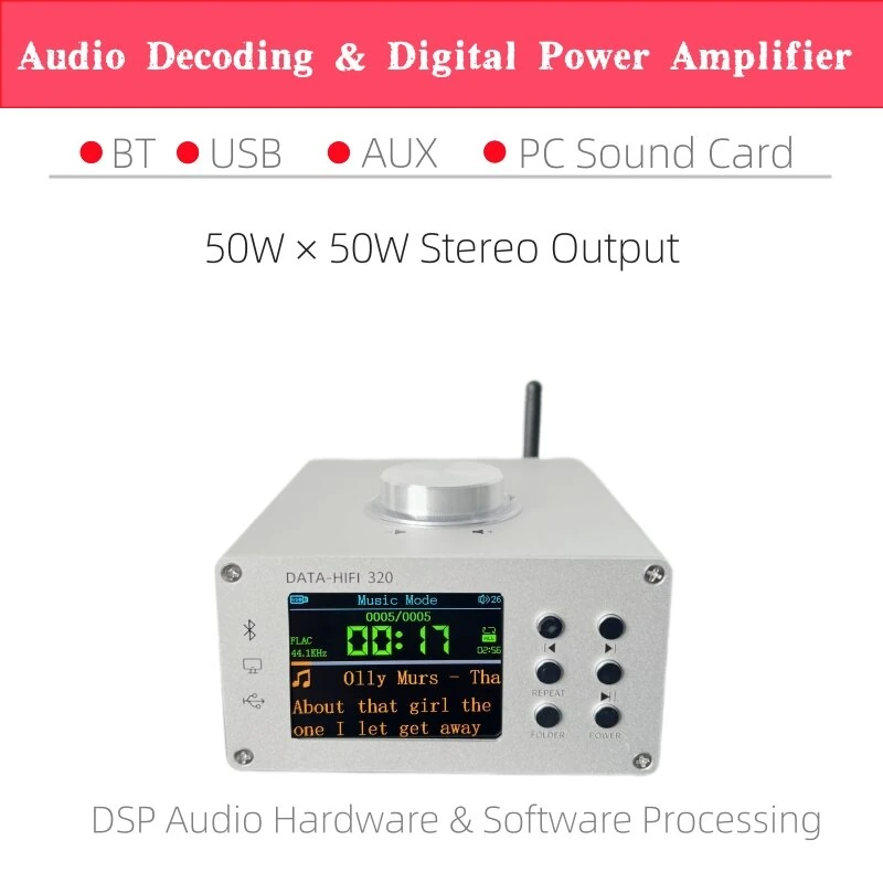 KCX TFT2.8 PLAYER02 Bluetooth 5.3 Audio Decoder Board | 2.8 Inch IPS Screen | MP3 FLAC Playback - Image 2