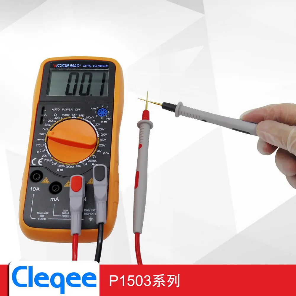 Cleqee P1503D Probes - Replaceable Needles Test Leads Kits for Digital Multimeter - Multimeter Wire Tips & Feelers - Image 4