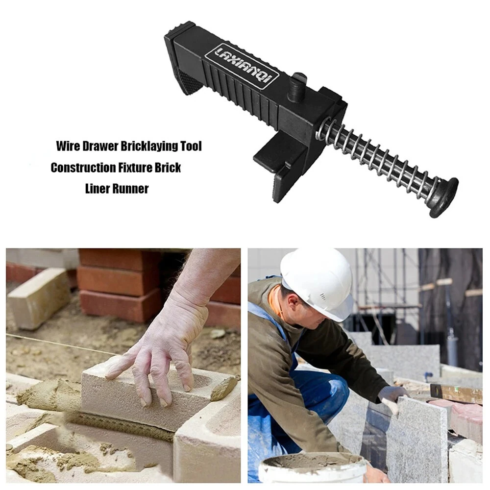 Bricklaying Tool - 9-12CM Anti-Slip Plastic Pads & Wire Frame Clamp | 2-Piece Set - Image 3