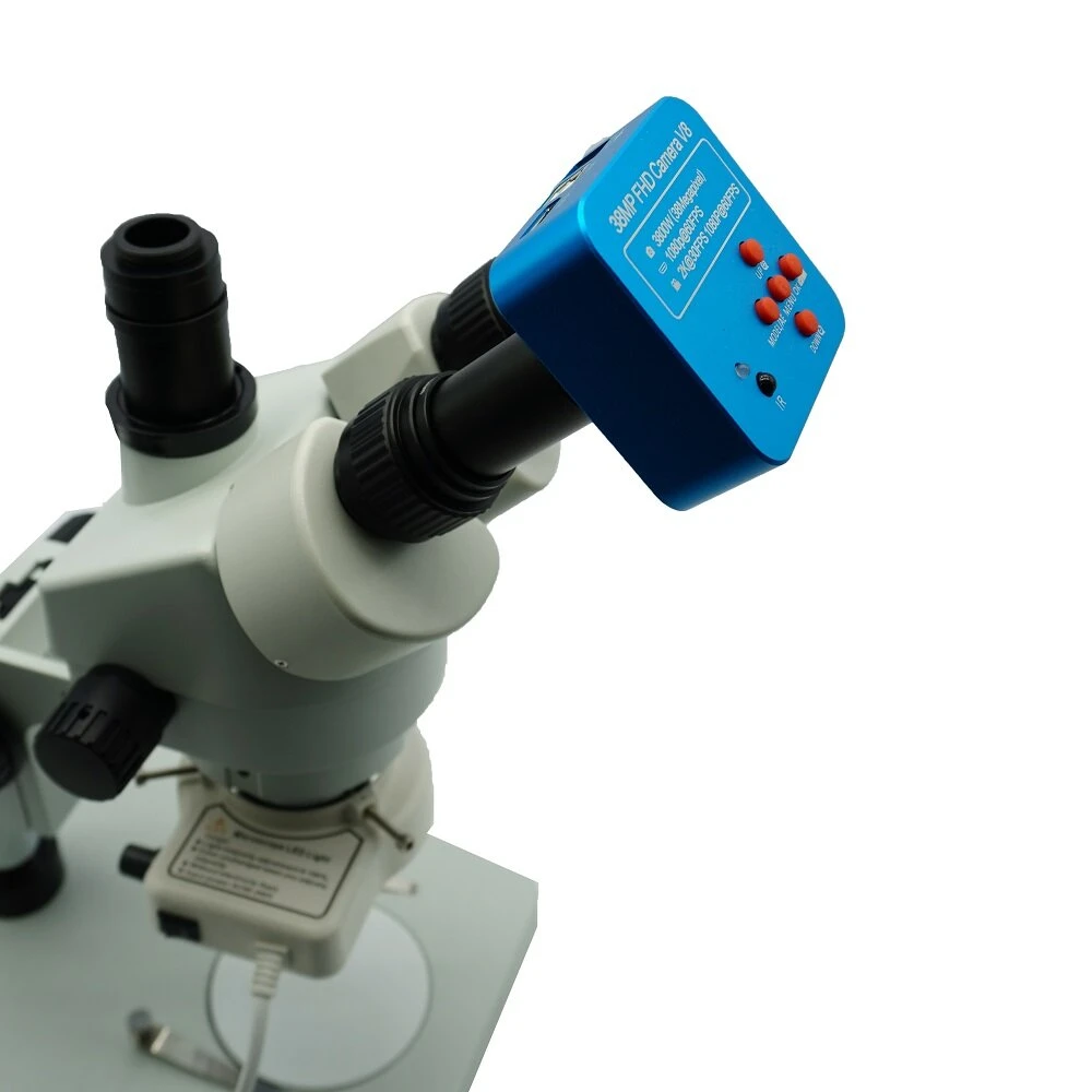 38MP Industrial Microscope Camera | 0.5X Eyepiece & 23.2-30.5mm Adapters for Phone PCB Repair - Image 5