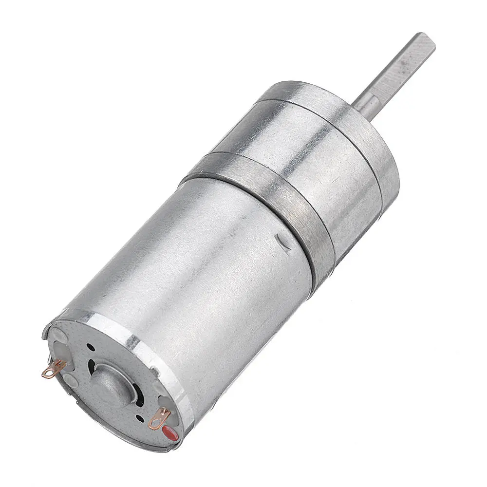 Machifit 25GA370 12V DC Gear Motor | 25mm Extended Shaft Micro Reduction Motor - Image 3