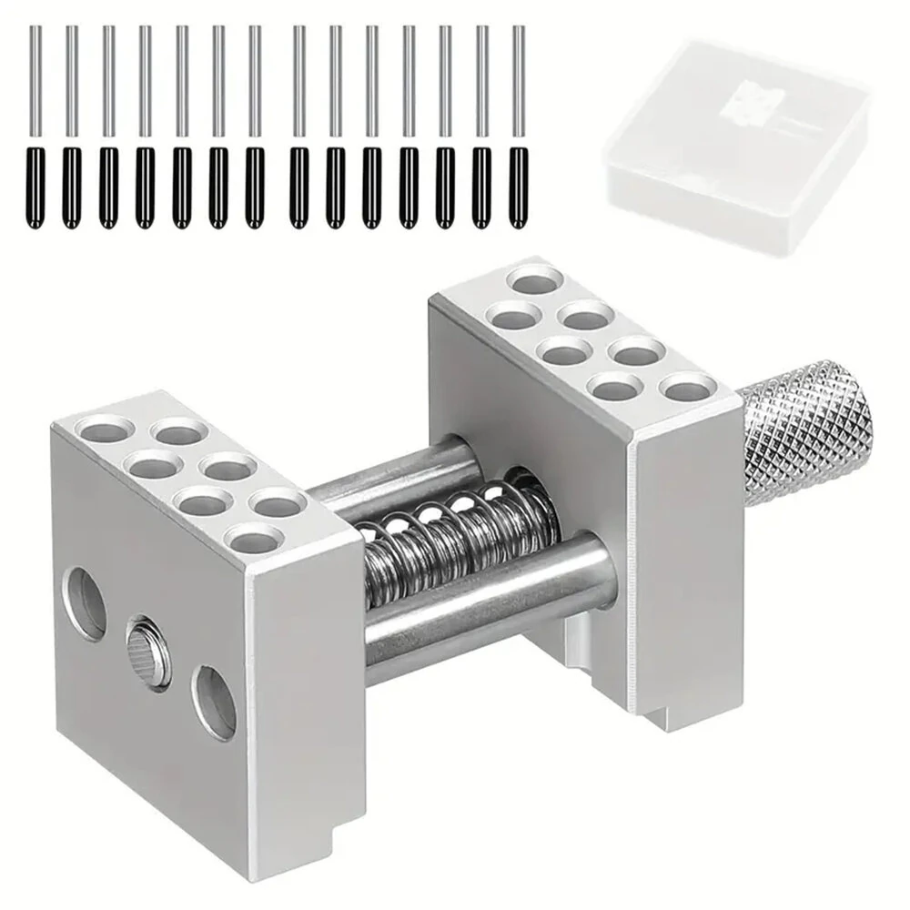 Adjustable Aluminum Alloy Mini Bench Vise - Multi-Function Clamp for DIY & Model Making - Image 2