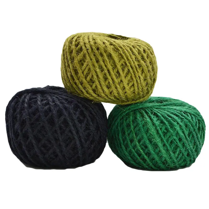 Natural Burlap Jute Twine Cord - 10M x 10Pcs for Gift Wrapping & DIY Craft - Image 3