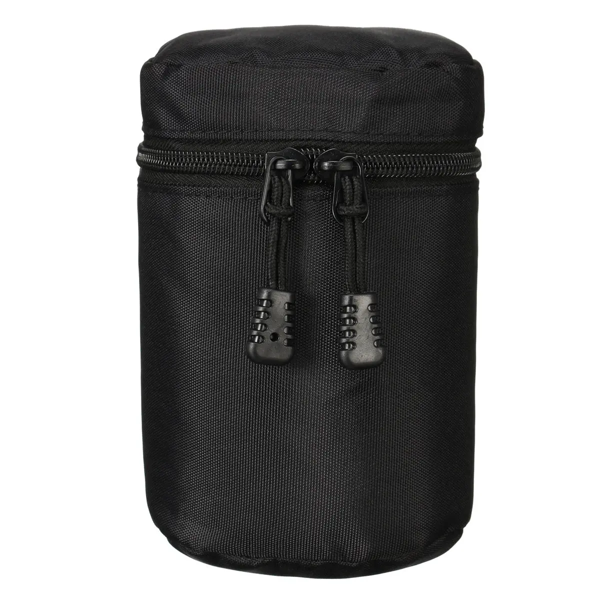 Portable Waterproof Camera Lens Case Pouch - Soft Black Bag for Standard Zoom Lenses - Image 4