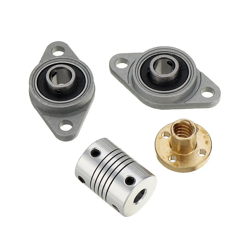 Machifit T8 Lead Screw 200/300/400mm | with Coupling & Bearing Mount Set - Image 3