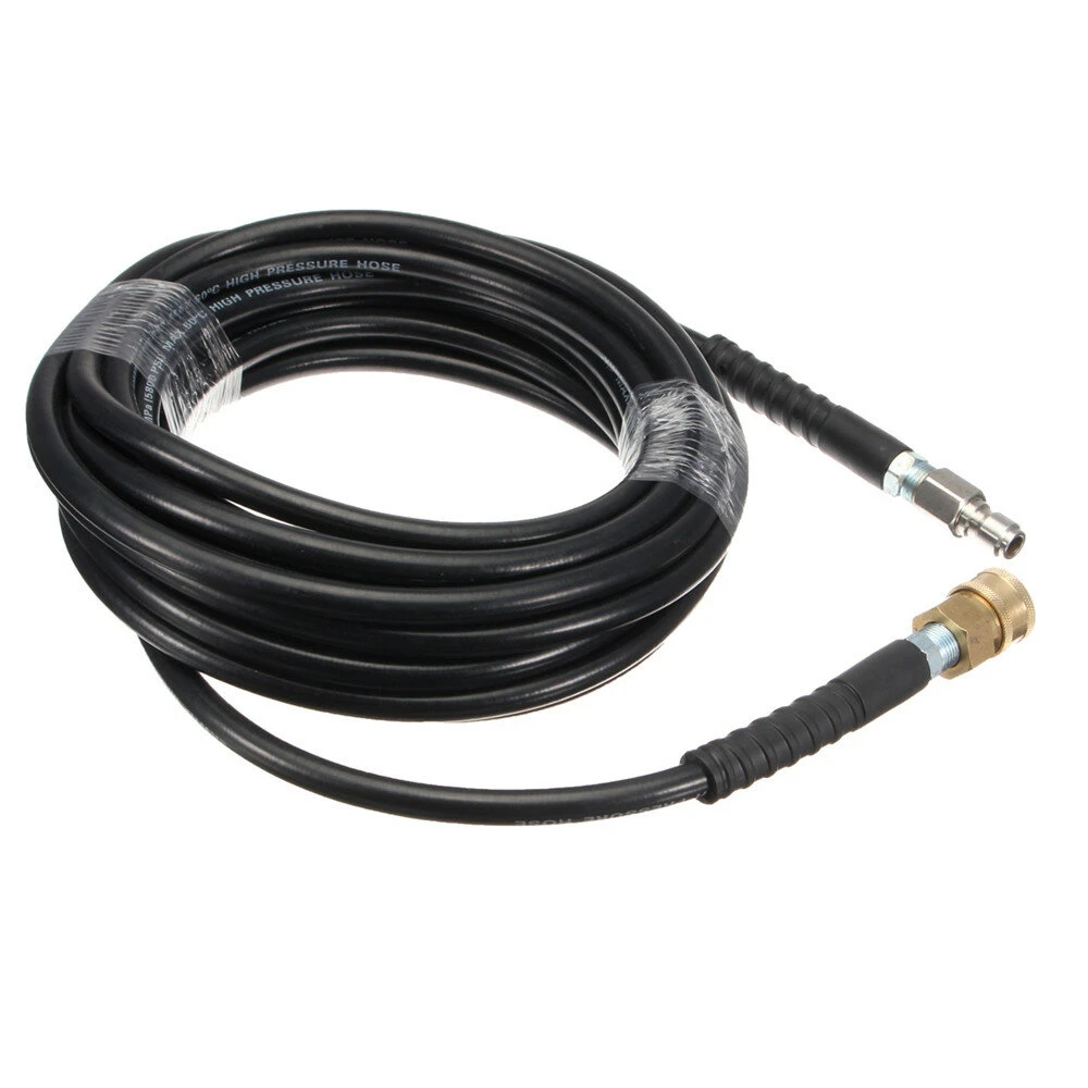 30m 5800PSI High Pressure Washer Hose | 3/8 Quick Connects Extension - Image 2