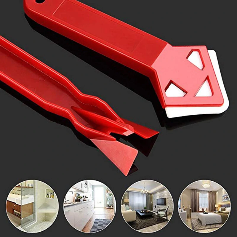 Mini Handmade Tools Scraper - 2 Pcs Utility Floor & Tile Cleaner - Glue Residual Shovel - Image 3