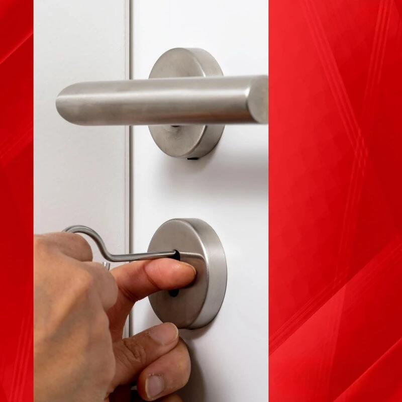 Universal Polished Metal Door Lock Picks Set | 2pcs with Touch Remote Control | High-Quality Locksmith Tools - Image 5
