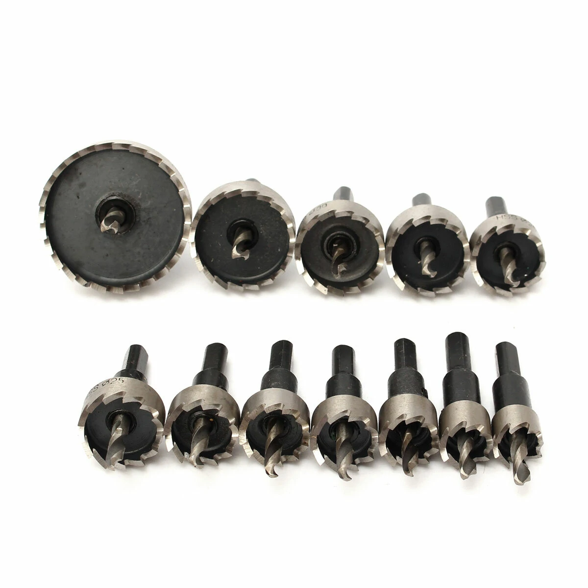 12pcs HSS Hole Saw Cutter Set | 15-50mm Drill Bits for Metal & Wood - Image 4