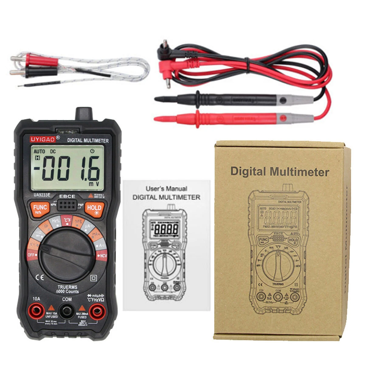 Digital LCD Multimeter - Auto Range 2000 Counts AC DC Voltmeter Ammeter - Image 5