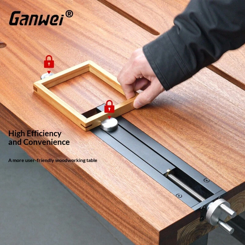 GANWEI Woodworking Bench Tail Vise - CNC Aluminum Alloy Clamp | Φ20mm Hole, 0-110mm Travel - Image 4