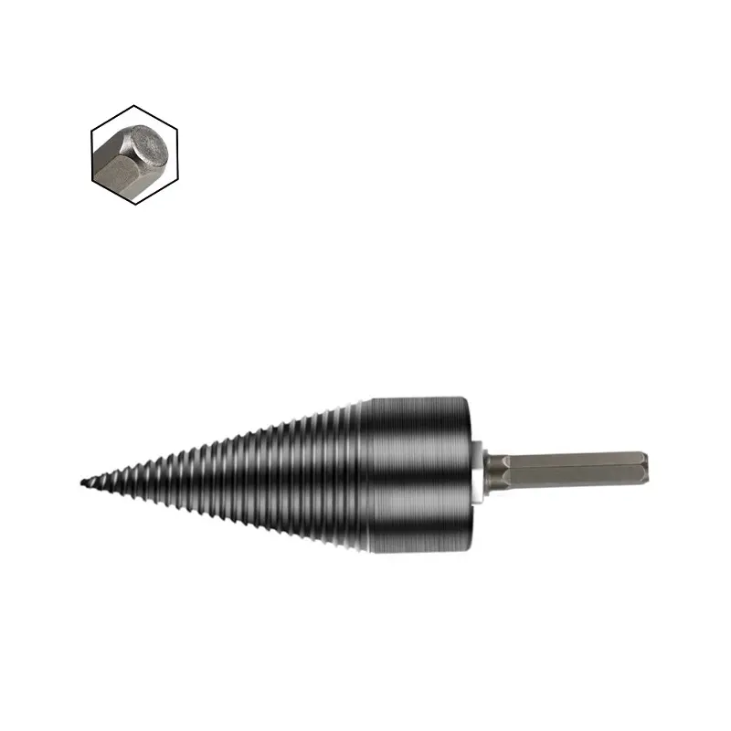 Drillpro 32-45mm Firewood Splitter Drill Bit | Kindling Splitter for Electric Drill - Image 3