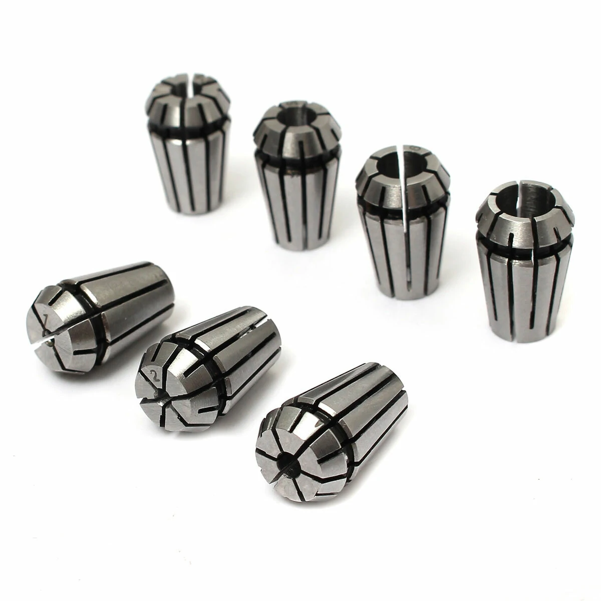Machifit ER11 Spring Collet Chuck Set - 7pcs 1-7mm for CNC Milling & Lathe - Image 2