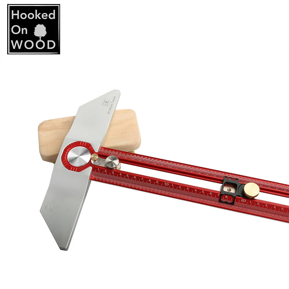 HONGDUI MT-2465 PRO T Square Ruler - Aluminum Alloy Scriber Marking Gauge - Image 3