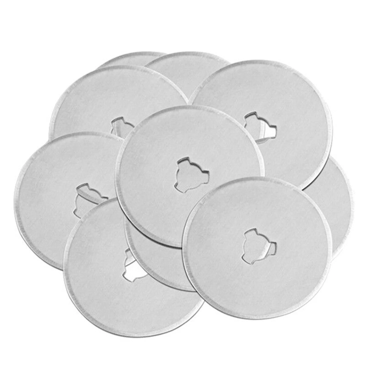 OLFA 45mm Rotary Cutter - Round Fabric Cutting Tool for Sewing & Quilting + 10 Blades - Image 4