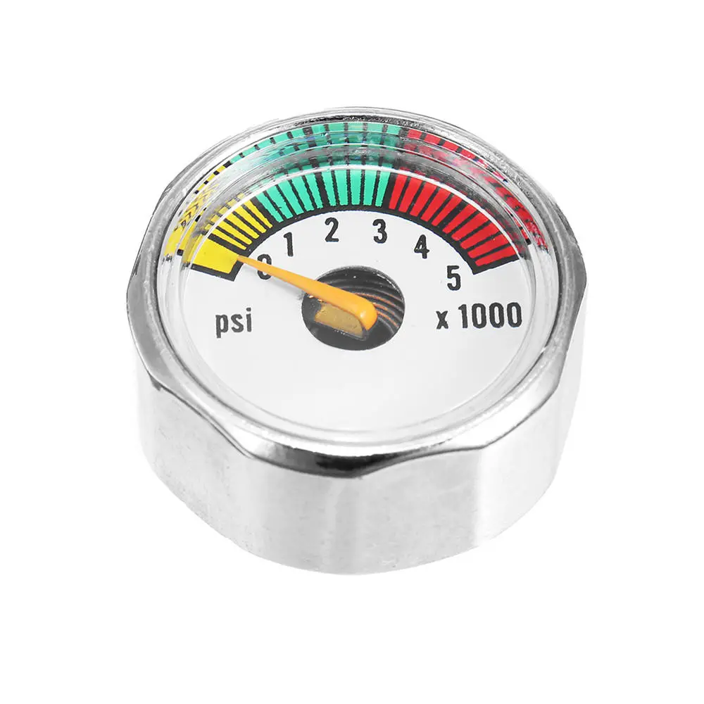 Alloy 5000 PSI CO2 Tank Pressure Gauge - 1/8 NPT Threads | Micro Air - Image 3