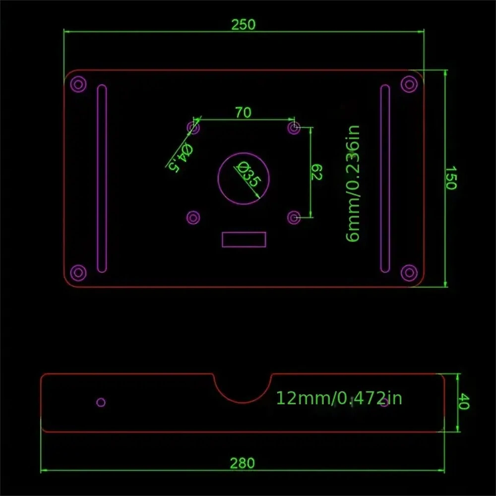 Wood Milling Chamfering Trimming Machine | High Accuracy Router Table Insert Plate for Woodworking - Image 5