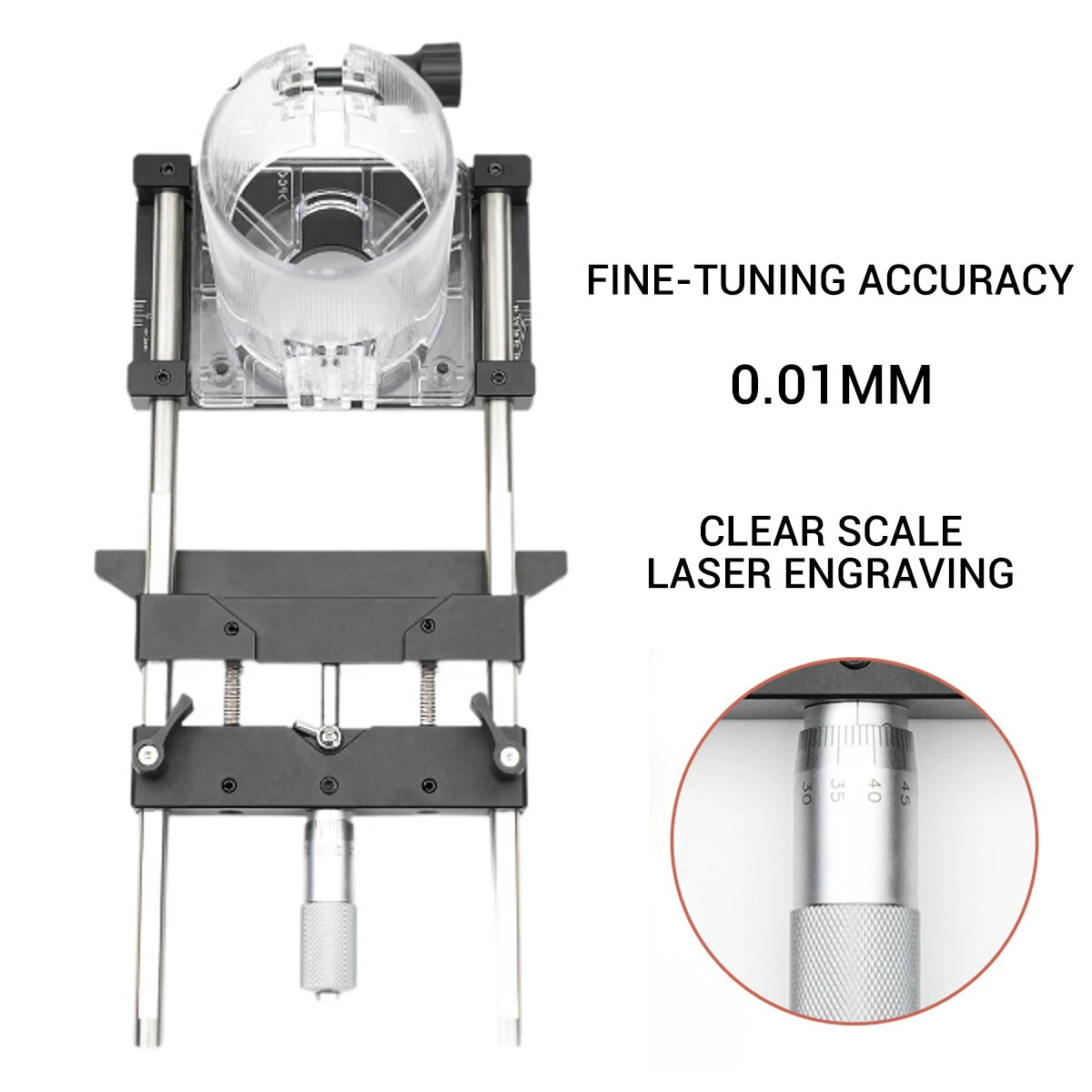 Woodworking Slotting Bracket For 65mm Trimmer | 0.01mm Fine Adjustment & Invisible Fasteners - Image 3