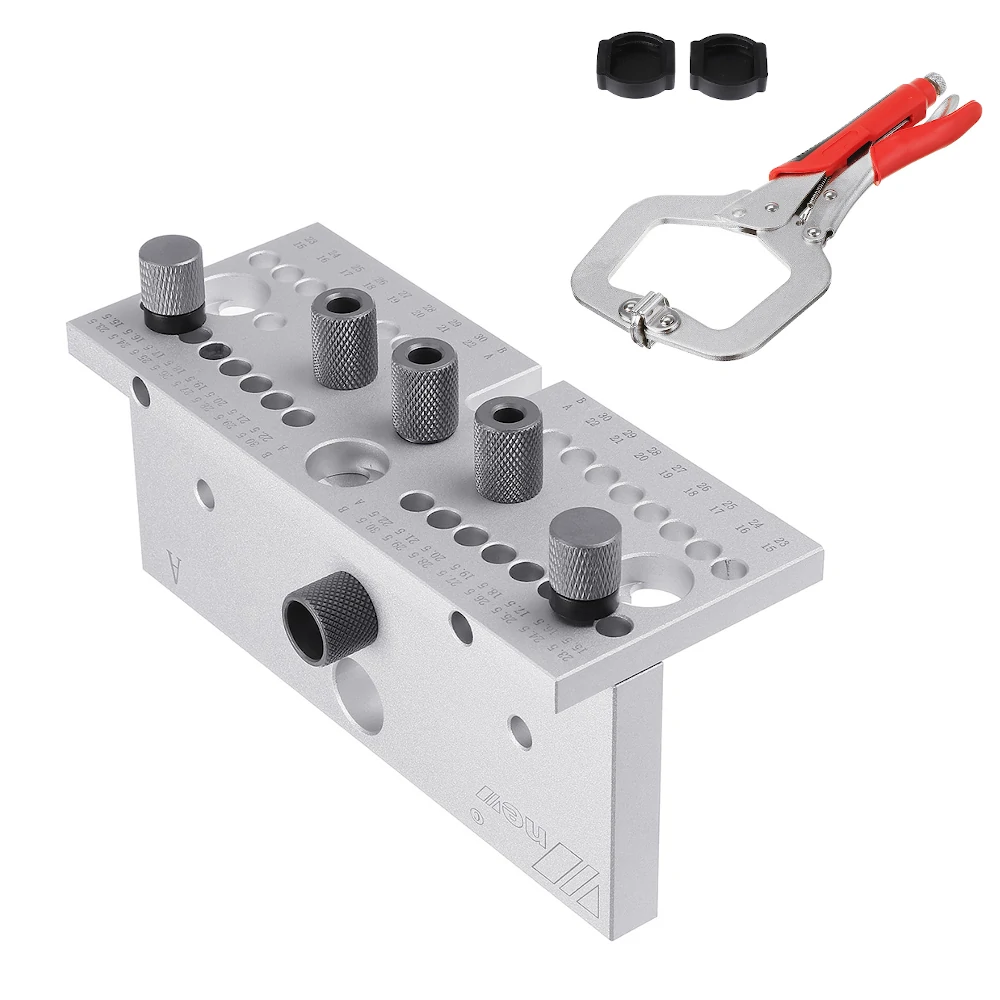 ENJOYWOOD Precision Doweling Jig - Drill Guide & Hole Puncher for Woodworking - Image 2