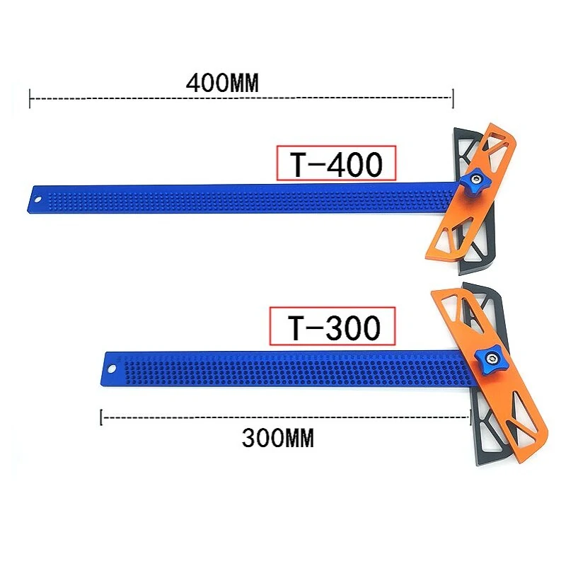 T300/T400 Aluminum Alloy T-Square Angle Ruler - Multifunction Measuring & Marking Tool - Image 2