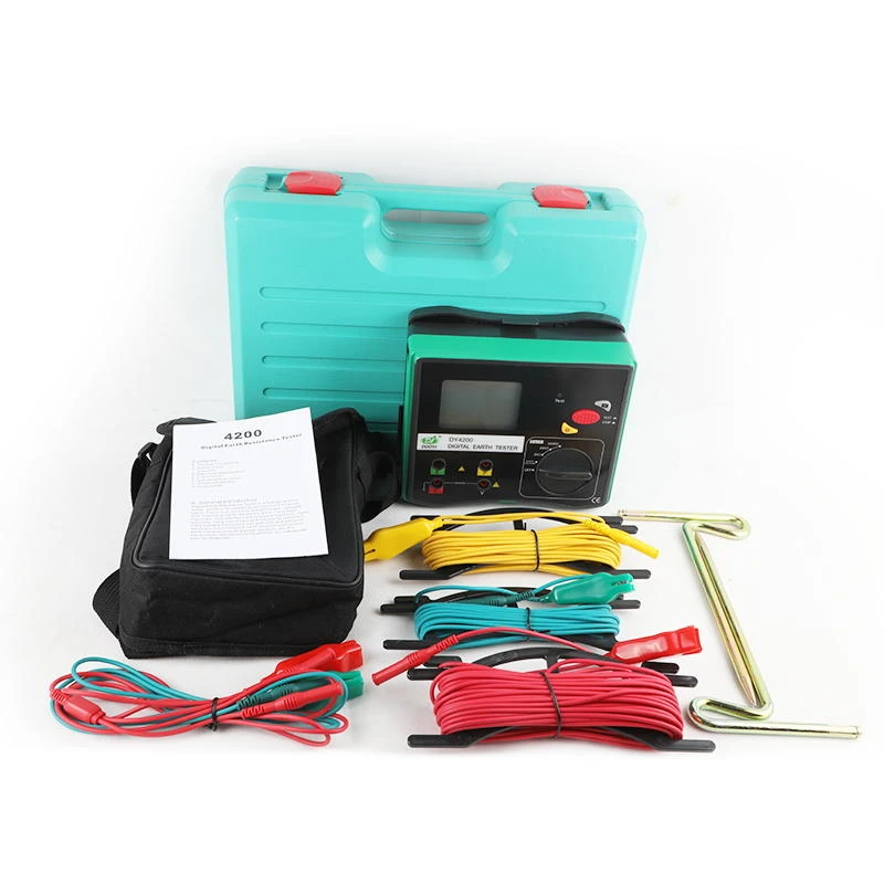 DUOYI DY4200 Digital Earth Ground Resistance Tester | 0-2000 Ohm Megohmmeter with LCD Backlight - Image 3
