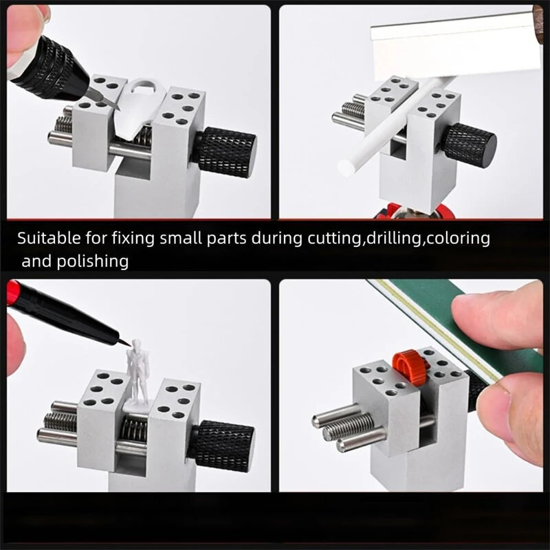 Spherical Rotating Bench Vise - 360° Clamp with Metal Base & Silicone Sleeves - Image 4