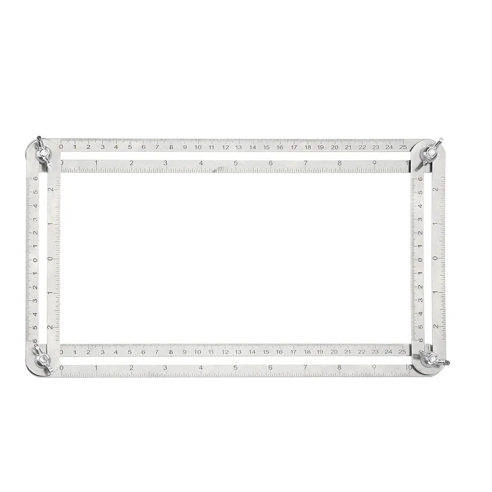 ABS & Stainless Steel Multi-Angle Folding Ruler - Flexible 4-Side Parallel Ruler - Image 4