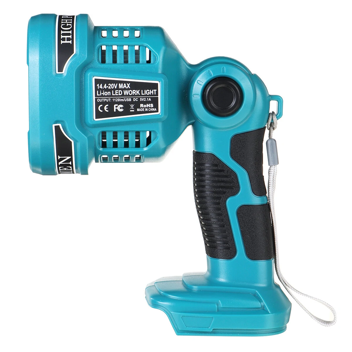 Portable 18V LED Pistol Lamp - 12W Flashlight for Construction & Emergency Lighting - Image 4