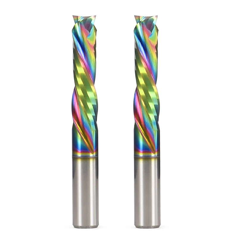 Tungsten Steel 2-Flute Spiral Compression Router Bit | 1/4 Inch Shank - Image 2