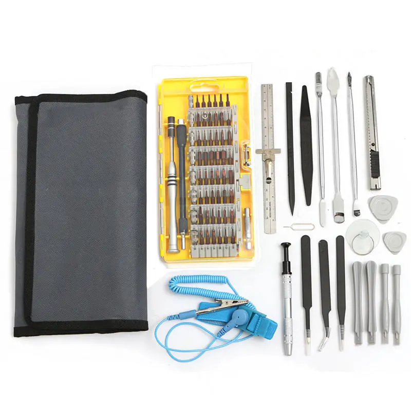80 in 1 Screwdriver Repair Tool Kit | 3 Color Picks for Phone & Pad Opening - Image 5