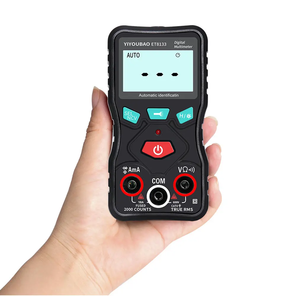 ET8133 Digital Multimeter - True RMS 2000 Counts | Auto-Ranging NCV & Continuity Test - Image 4