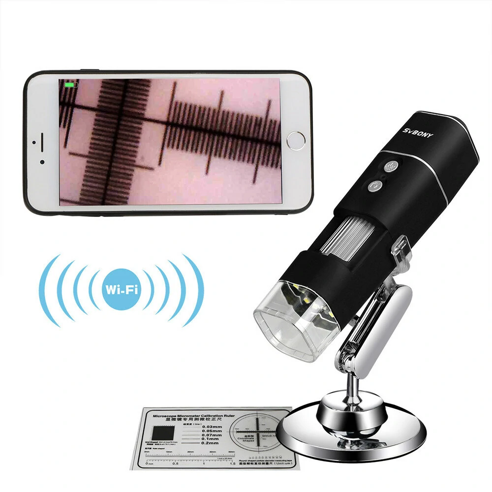 SVBONY SV606 Wireless Digital Microscope | 50X-1000X Zoom WIFI Handheld with Bracket - Image 2