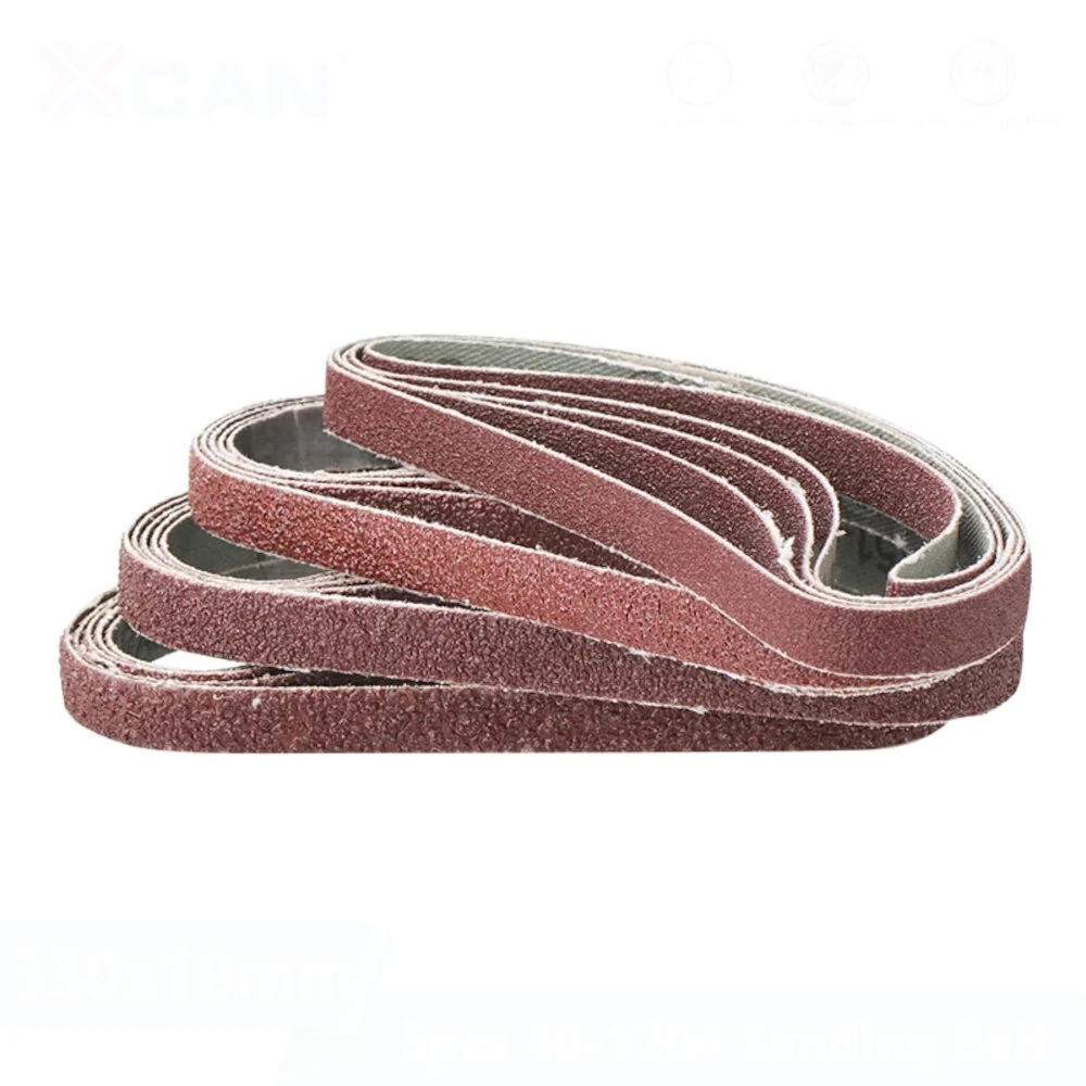 5pcs 10x330mm Sanding Belt | 40 to 120 Grit for Flush Belt & Polishing Machines - Image 4